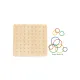 Logikai játék Geoboard - képek gumiszalagokból