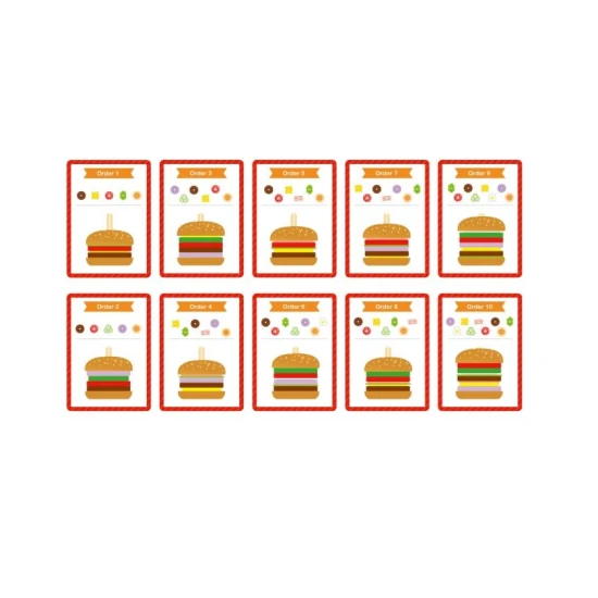 Tooky Toy Burger gyerekeknek játékhoz