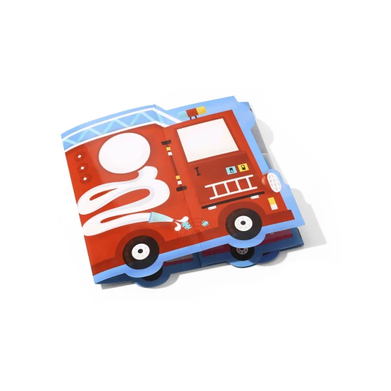 Kreatív matricakészlet gyerekeknek Fagylalt és Tűzoltóautó