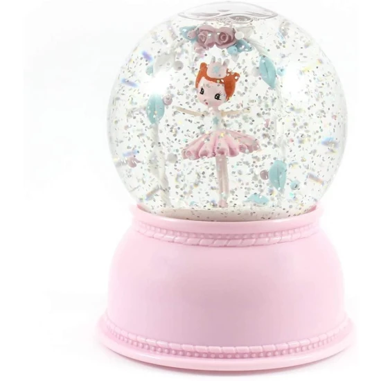 Éjszakai fény és hógolyó balerina