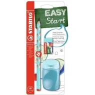 Iskolai szett kék hegyezővel és radírral jobbkezeseknek STABILO EASYgraph