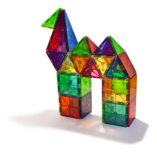 Eredeti 100 darabos MAGNA-TILES mágneses építőkészlet