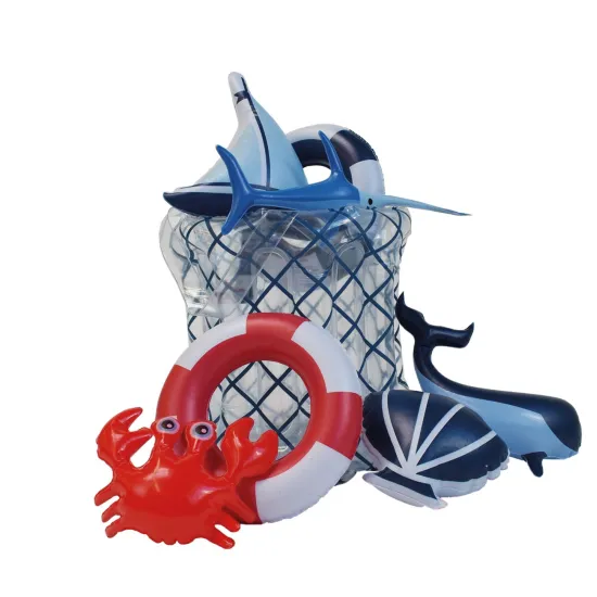 Felfújható medence csúszdával Kis tengerész 210 cm