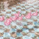 Flamingo rozéarany Swim Essentials felfújható pohártartó medencébe és strandra