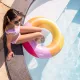 Swim Essentials Rainbow felfújható kerék 90 cm - Színes nyári kerék gyerekeknek és felnőtteknek