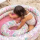 Swim Essentials felfújható gyermekkerék virág motívummal, színkombinációban - átmérő 50 cm