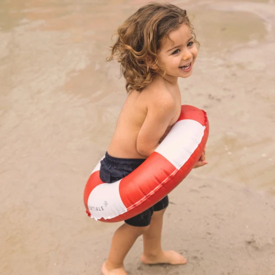 Felfújható kerék Little lifeguard 50 cm Swim Essentials piros-fehér csíkos