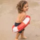 Swim Essentials gyermek felfújható kerék csíkos motívummal piros-fehér színben - átmérője 50 cm