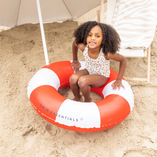 Swim Essentials Little Rescuer felfújható kerék - nagy, 90 cm-es csíkos kerék gyerekeknek és felnőtteknek