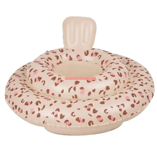 Old Pink Leopard baba úszógumi ülőkével