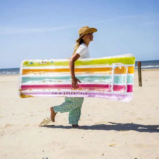 Felfújható szivárvány csillámmal