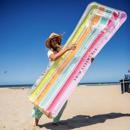 Felfújható szivárvány csillámmal