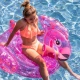 Felfújható flamingó neon csillámmal 150 cm