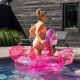 Felfújható flamingó neon csillámmal 150 cm
