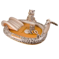 Beige Leopard felfújható medence csúszdával 210 cm