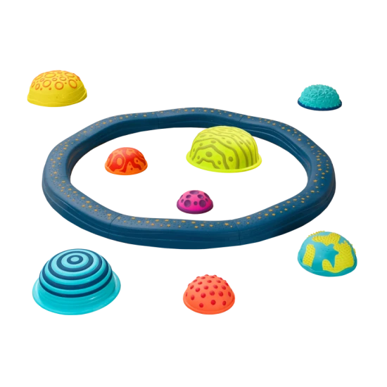 B-Toys Egyensúlyozó akadálypálya lépőkövekkel Planet Hopper B-Toys Egyensúlyozó akadálypálya lépőkövekkel Planet Hopper