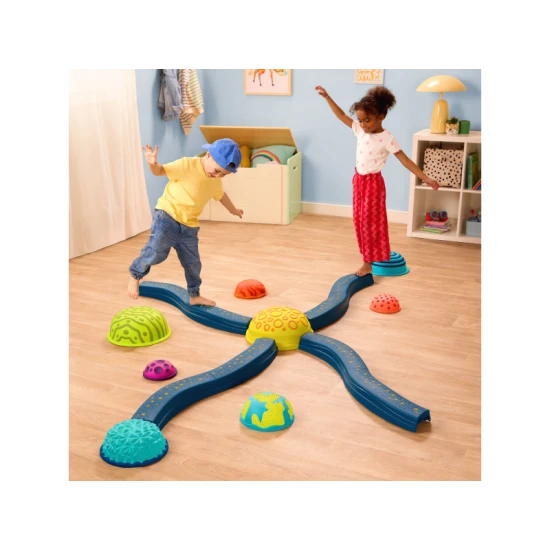 B-Toys Egyensúlyozó akadálypálya lépőkövekkel Planet Hopper B-Toys Egyensúlyozó akadálypálya lépőkövekkel Planet Hopper