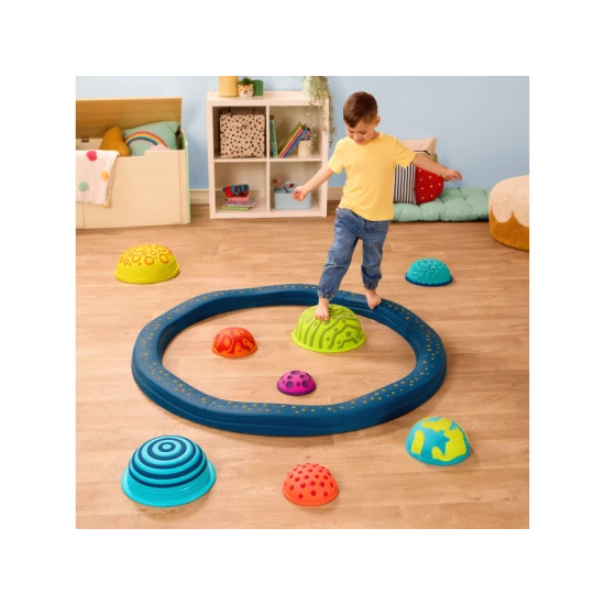 B-Toys Egyensúlyozó akadálypálya lépőkövekkel Planet Hopper B-Toys Egyensúlyozó akadálypálya lépőkövekkel Planet Hopper