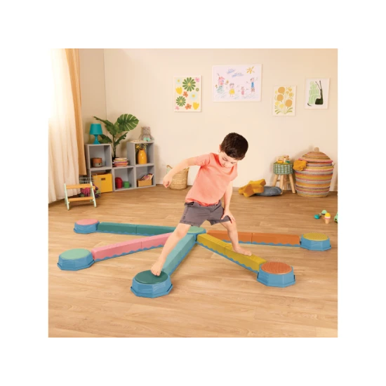 Balance & Hop egyensúlyozó lépőkövek 6 db B.toys Balance & Hop egyensúlyozó lépőkövek BX2484ZBT