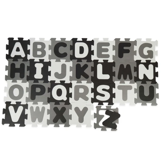 Habszivacs puzzle játszószőnyeg ábécével black & white 26 db Bieco Habszivacs puzzle játszószőnyeg ábécével black & white 26 db BIECO_19201506