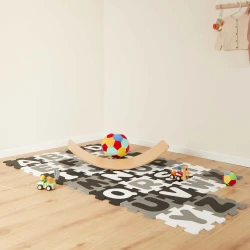 Habszivacs puzzle játszószőnyeg ábécével black & white 26 db