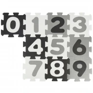 Habszivacs puzzle játszószőnyeg számokkal black & white 10 db Habszivacs puzzle játszószőnyeg számokkal black & white 10 db