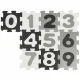 Bieco Habszivacs puzzle játszószőnyeg számokkal black & white 10 db BIECO_19201507