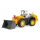 Bruder Liebherr traktor pengével úttisztításhoz 1072BRUD02430