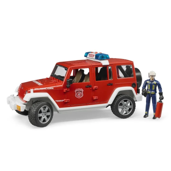 Bruder tűzoltó Jeep Wrangler tűzoltóval Bruder tűzoltó Jeep Wrangler tűzoltóval 1072BRUD02528