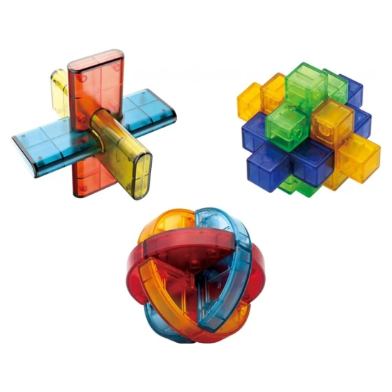 Három hagyományos puzzle-készlet modern kivitelben.