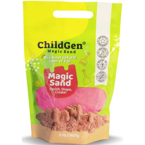ChildGen Magic homok Pink - természetes, antibakteriális és illatos kinetikus homok gyerekeknek.