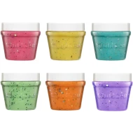 Csillogó gyurma csészében 6 db