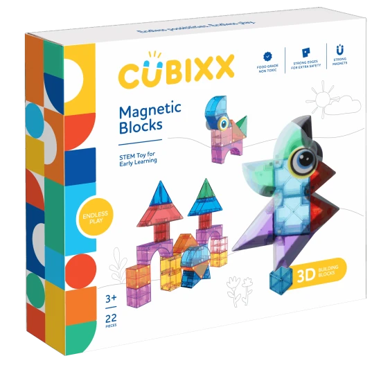 Cubixx kreatív csomag mágneses kockák 22 db