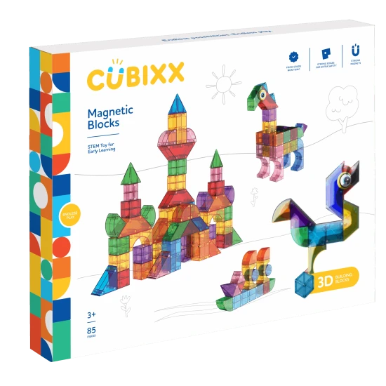 Cubixx kreatív csomag mágneses kockák 85 db