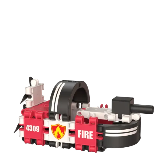 Clics Toys Ökológiai készlet Tűzoltók 127 db Építőkészlet Clics Firefighters