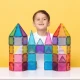 Mágneses építőkészlet Glitter Castle Pack 48 darabos golyópálya