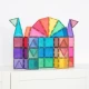 Mágneses építőkészlet Glitter Castle Pack 48 darabos golyópálya
