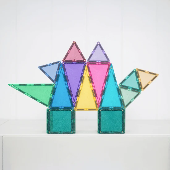 Mágneses építőkészlet Glitter Castle Pack 48 darabos golyópálya