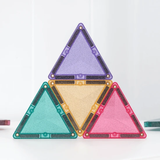 Mágneses építőkészlet Glitter Castle Pack 48 darabos golyópálya