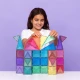 Mágneses építőkészlet Glitter Castle Pack 48 darabos golyópálya