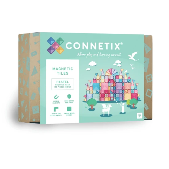 Mágneses építőkészlet Pastel Creative Pack 120 darabos golyópálya