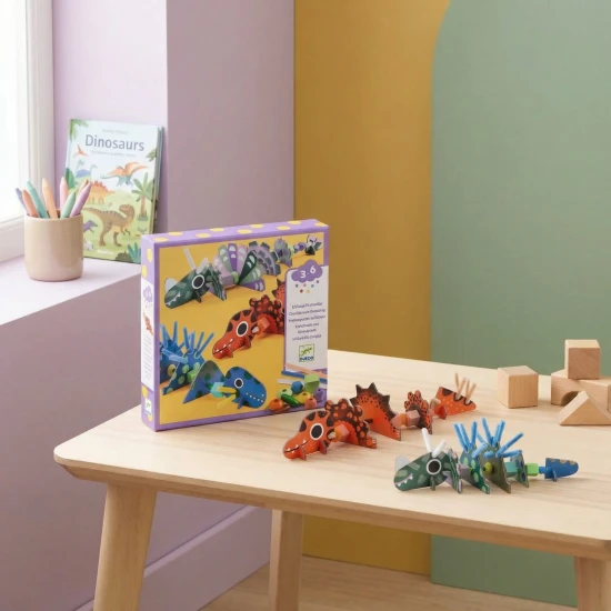 Dinoszauruszok cérnával való befűzése