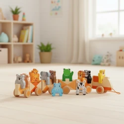 Dzsungel húzható vonat