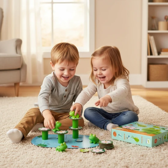 Egyensúly a kicsiknek Békák a tavirózsán