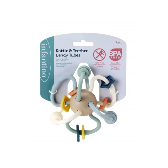 Bendy Tubes rágóka csörgő