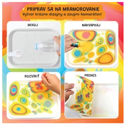 Készlet 6 színű márványozáshoz Készlet 6 színű márványozáshoz
