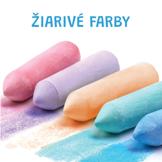 Jarmelo járdakréták - 20 db, 15 szín, nem mérgező, mosható, ideális gyerekeknek