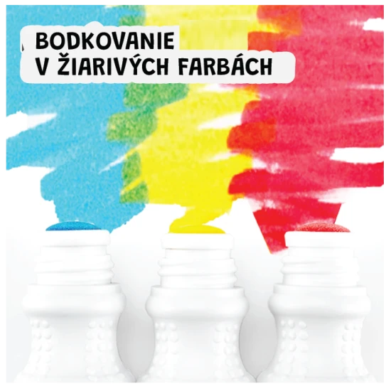 Jarmelo színek tubusban - 8 mosható és nem mérgező színből álló készlet habfelhordóval