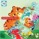 Jarmelo mágneses puzzle 3 az 1-ben - Dinoszauruszok 48 mágneses darabbal és sötétben világítanak, 3 éves kortól használható