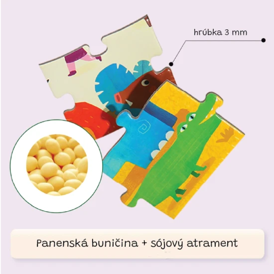 Jarmelo puzzle Dinosaur Museum - 108 db tokban, színes puzzle gyerekeknek